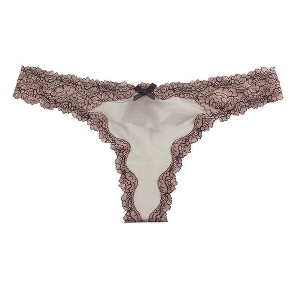 Victorias Secret High-Waist Lace Panty Dream Angels Thong Ivory L 463 